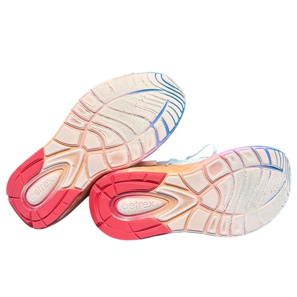 Aetrex Danika Women's Sneakers Ombré white/rainbow Sneakers Size-US 10/EU 41 EUC - Picture 9 of 13